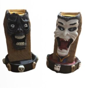 Unique Horror Themed Candle Holders